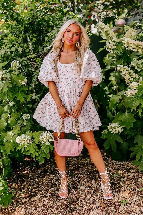 Classic Floral Mini Dress