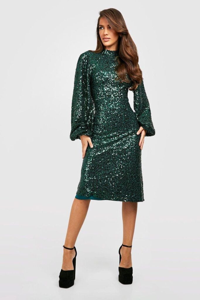 Green Sequin Dress