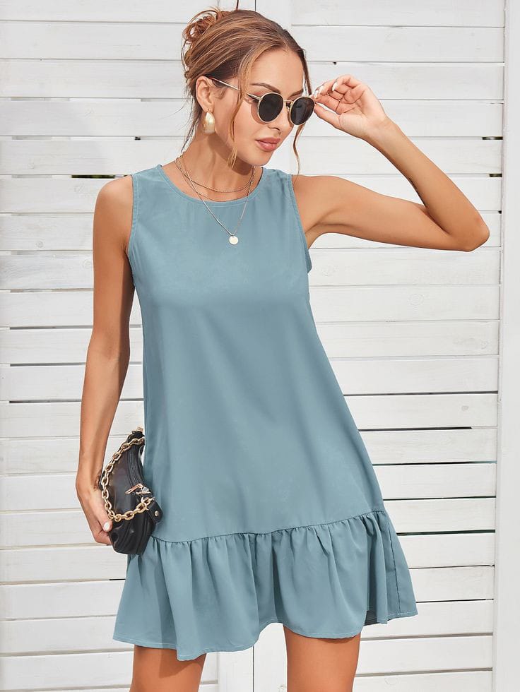 Smocked Sleeveless Dres