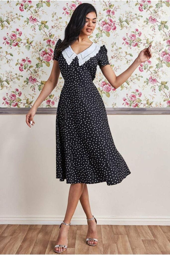  Polka Dot Tea Dress