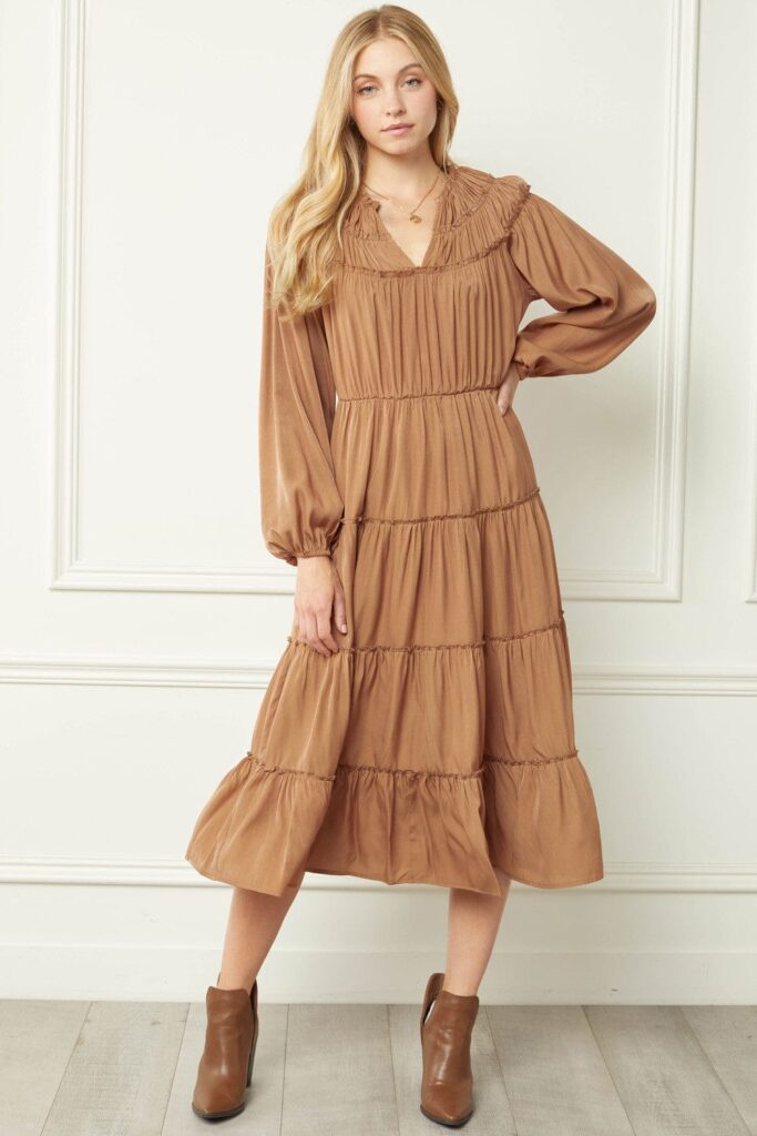 Tiered Midi Dress