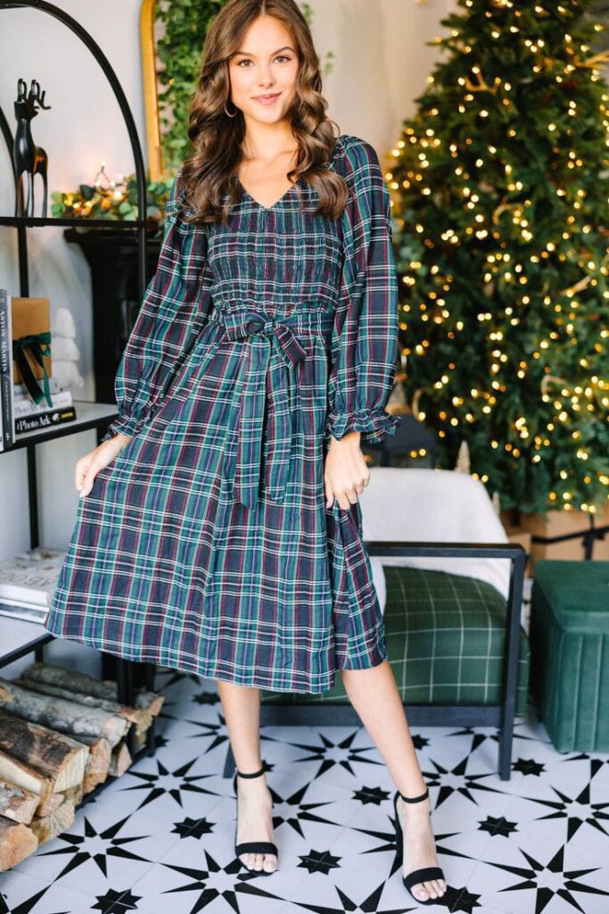 Plaid Shirt Tea Dress