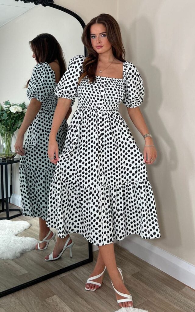 Fun Polka Dot Tiered Dress