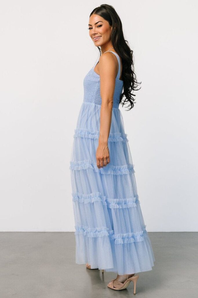 Tulle Overlay Maxi