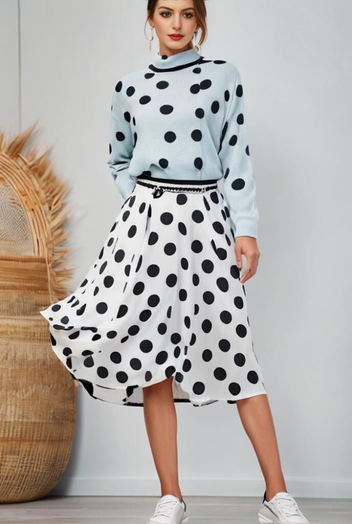 Polka Dot Midi Dress