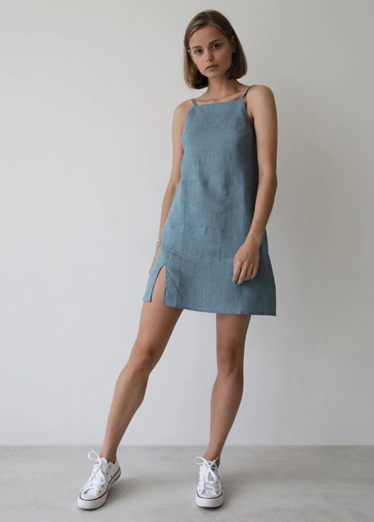  Slip-On Linen Dresses 