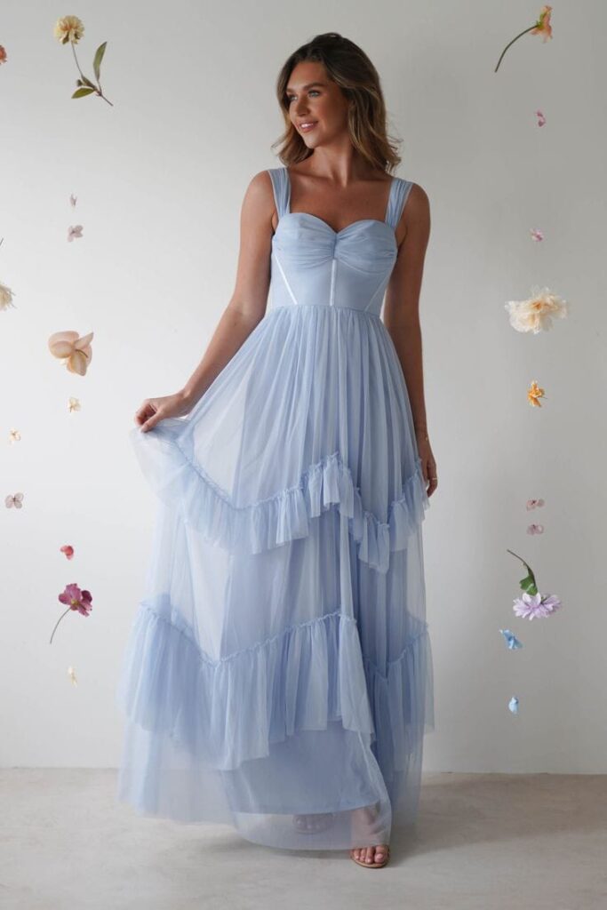 Pastel Blue Tulle Dress