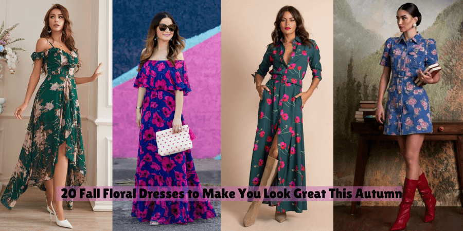 20 Fall Floral Dresses to Make You Look Great This Autumn