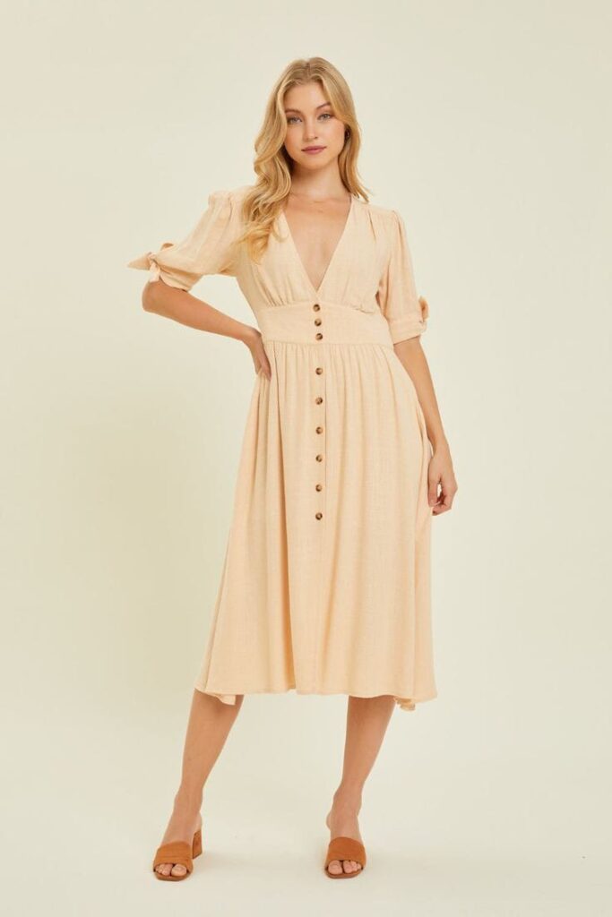  Refined Button-Down Dress