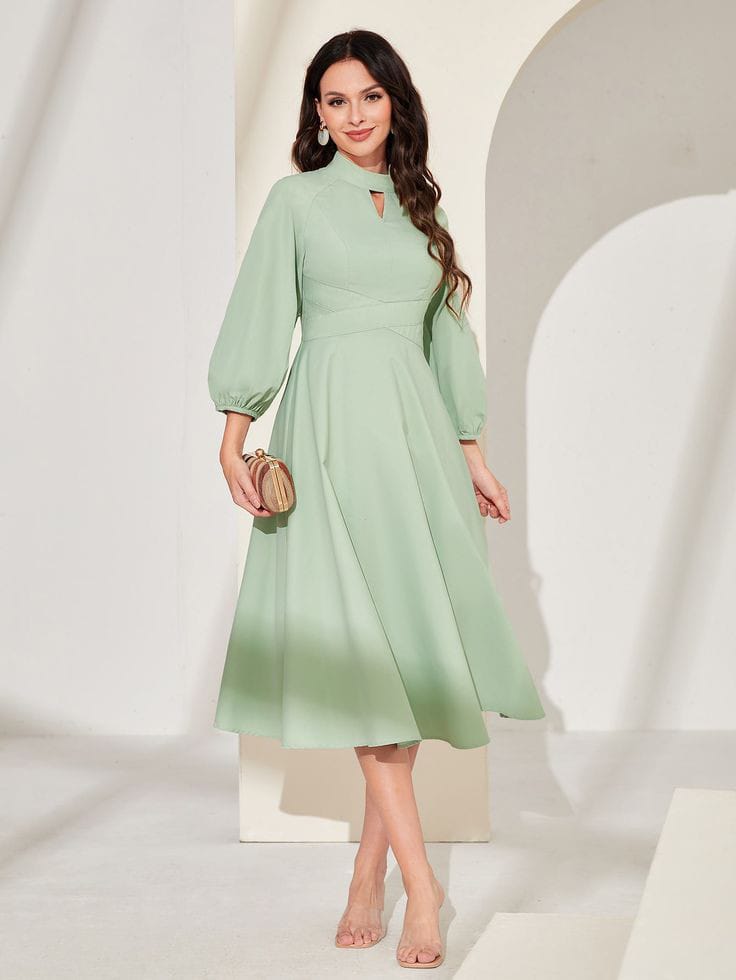 Mint Green Tea Dress