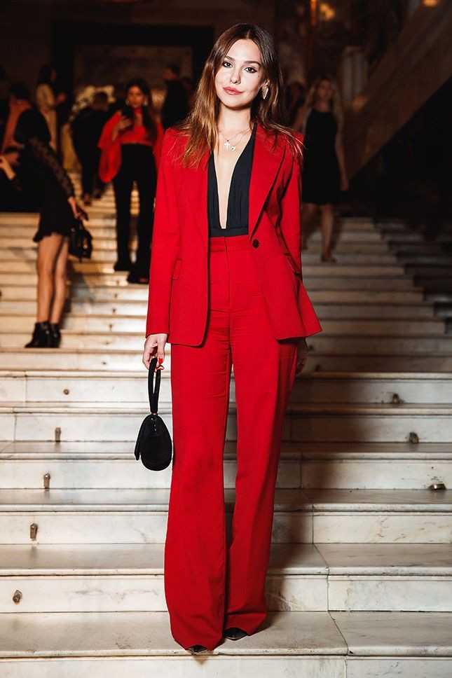 Red Blazer and Trousers