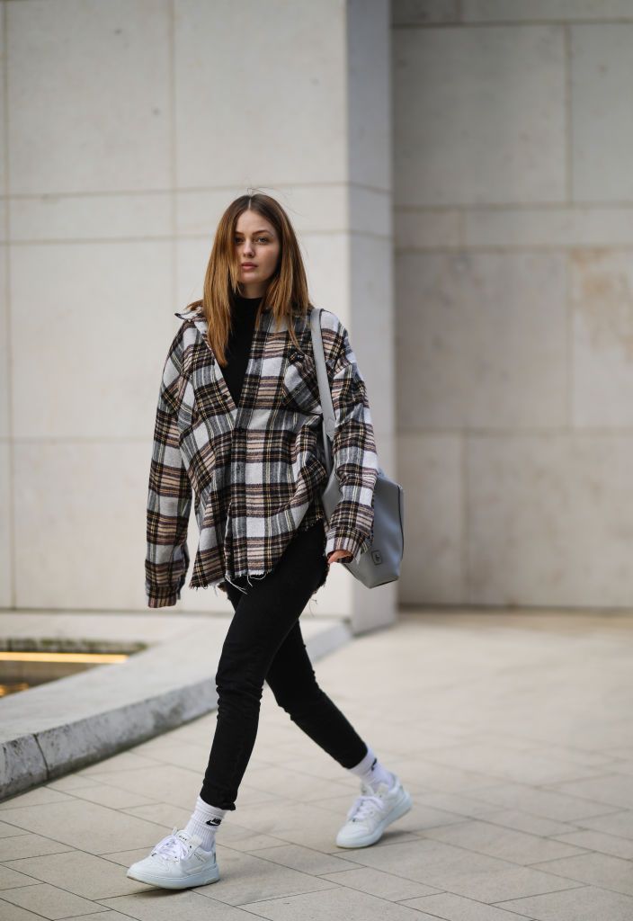 Layered Flannel Dress 