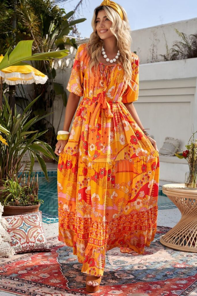 Tiered Boho Dress