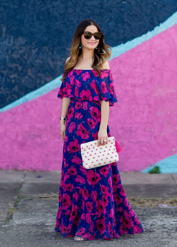 Floral Off-Shoulder Dress