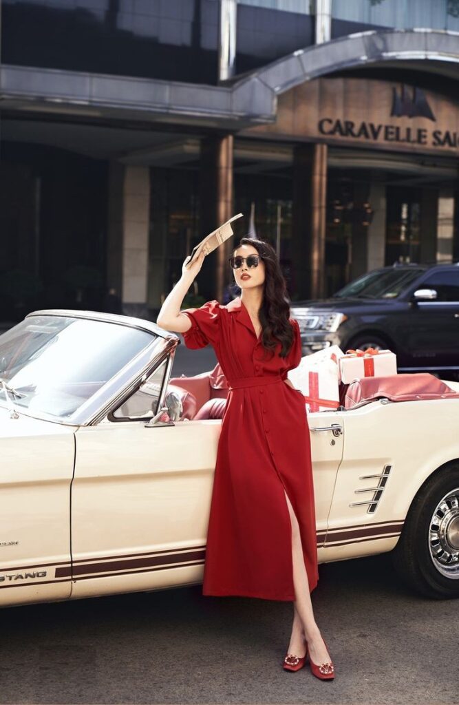 Red Silk Dress