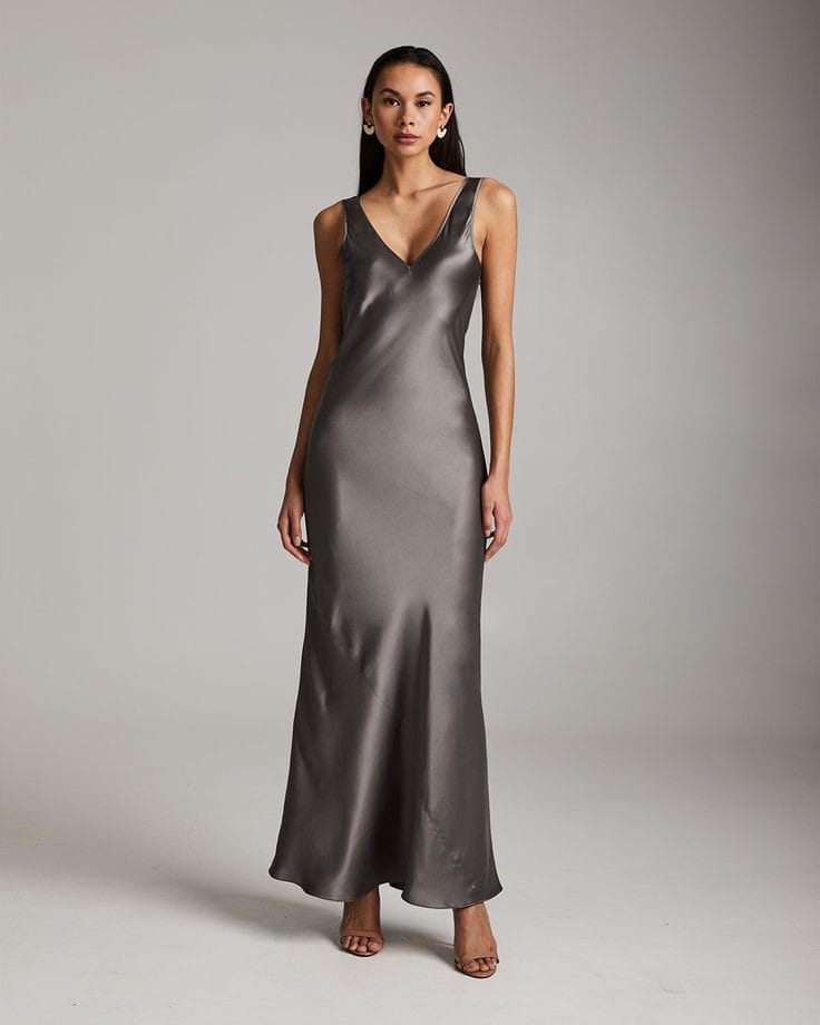 V-Neck Slip Maxi 