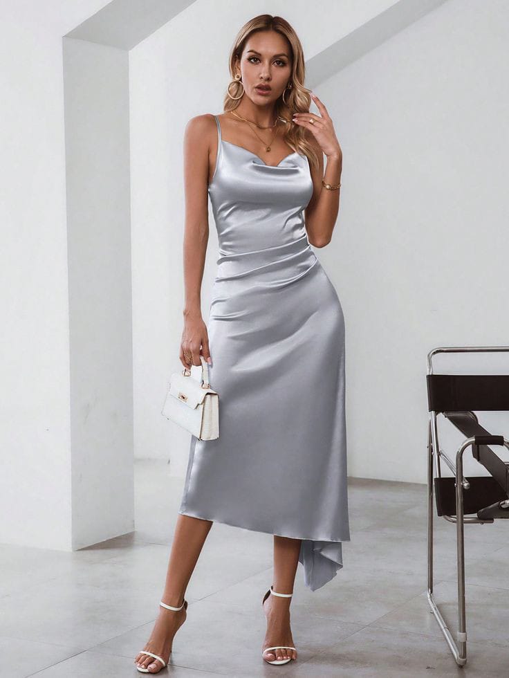 Gray Slip Dress