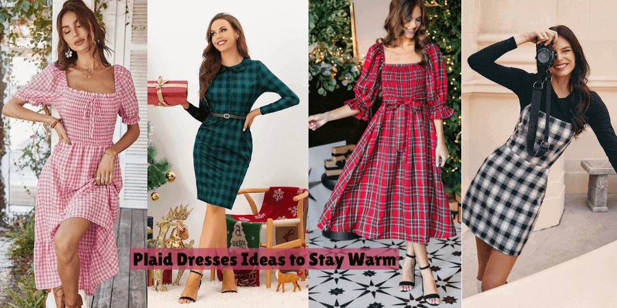 Plaid Dresses Ideas to Stay Warm