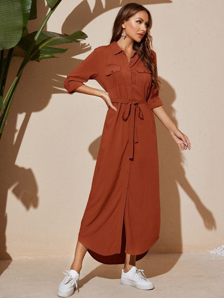 Burnt Orange Dress