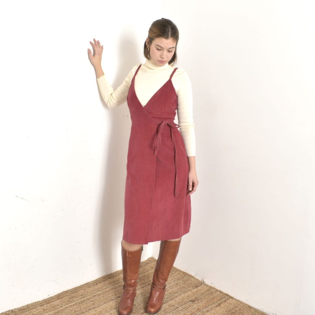 Corduroy Wrap dress