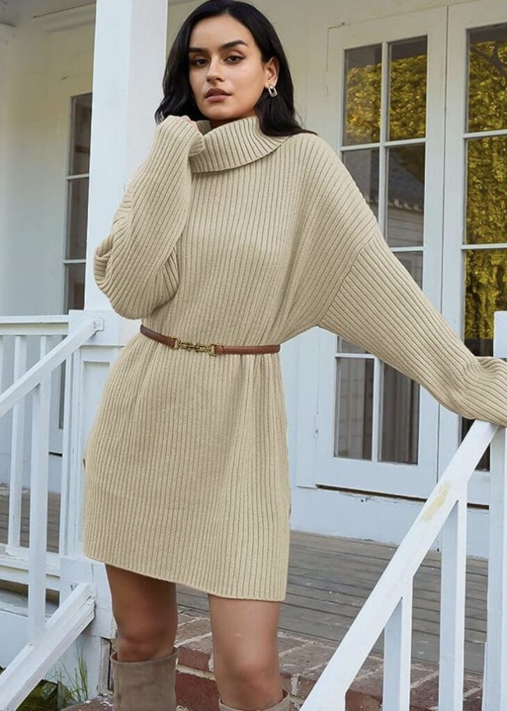 fall short sweater tunic dress