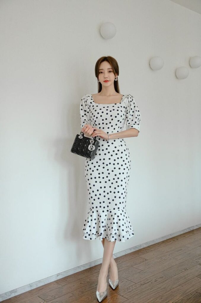 Classic Black and White Polka Dot Dresses