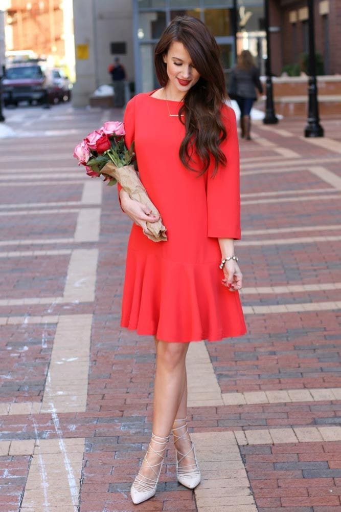 Classic Red Hot Valentine’s Day Dress