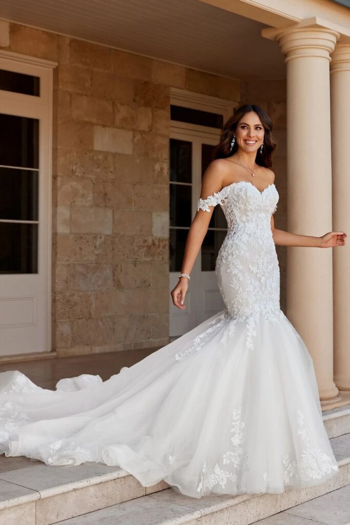 White Wedding Mermaid Dress