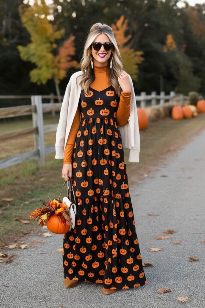 Pumpkin Patch Maxi Dress