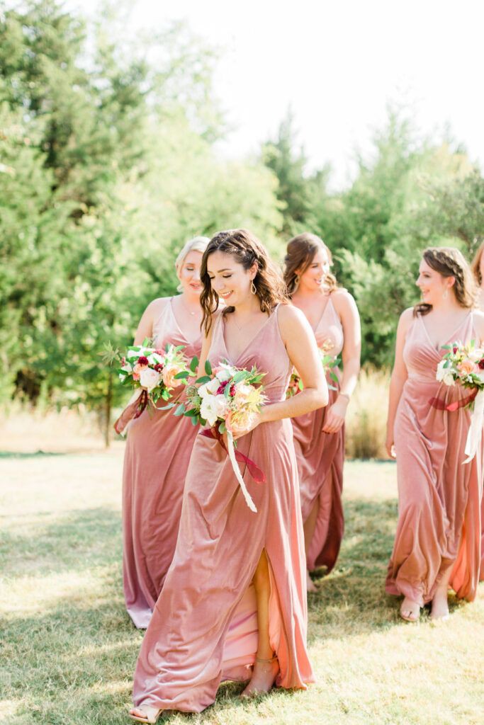 Blush Pink Velvet Dresses: Soft and Romantic