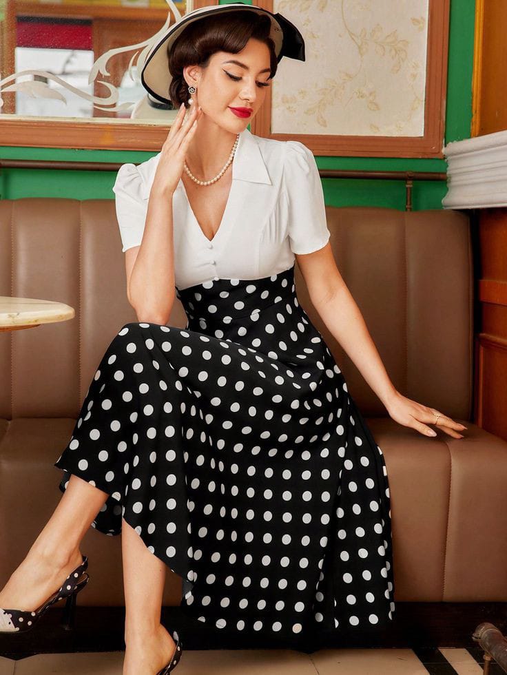 Vintage-Inspired Polka Dot Dresses