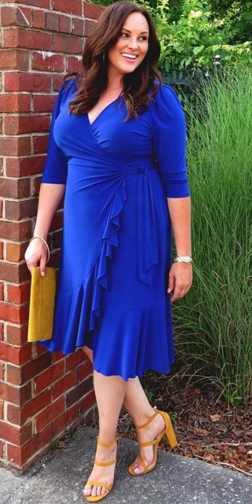  Trendy Wrap Plus-Size Dresses