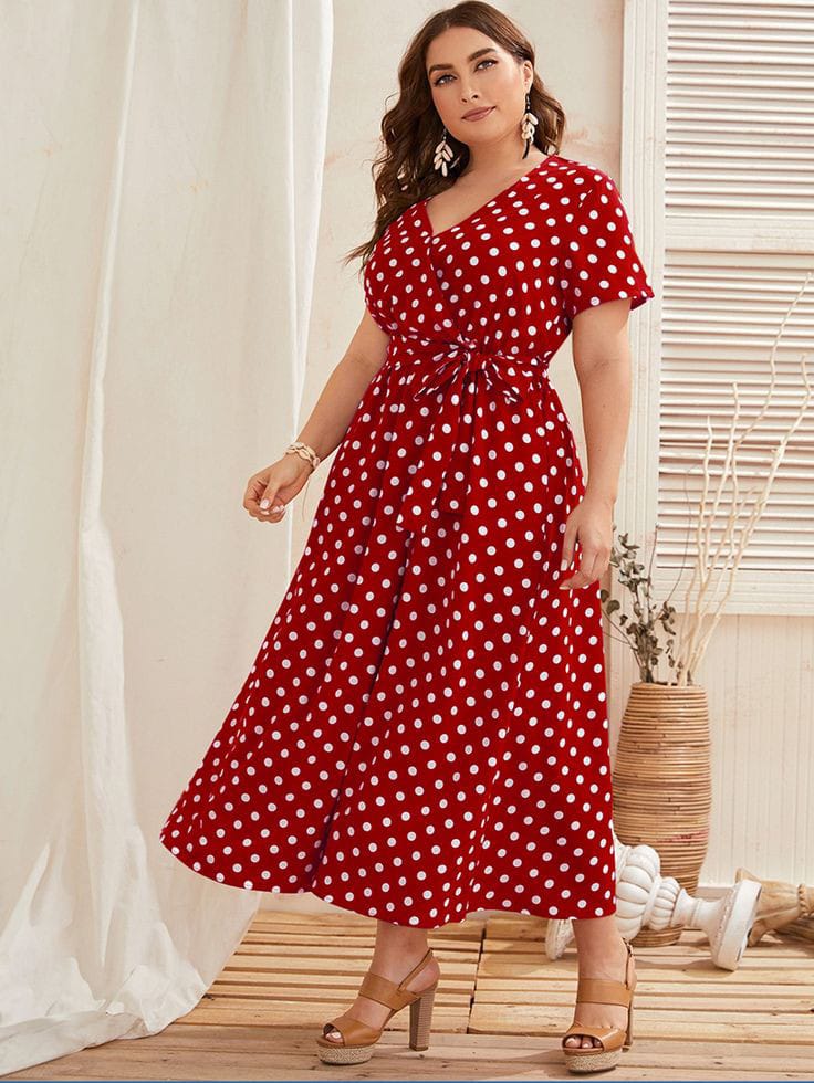 Plus Size Polka Dot Dresses