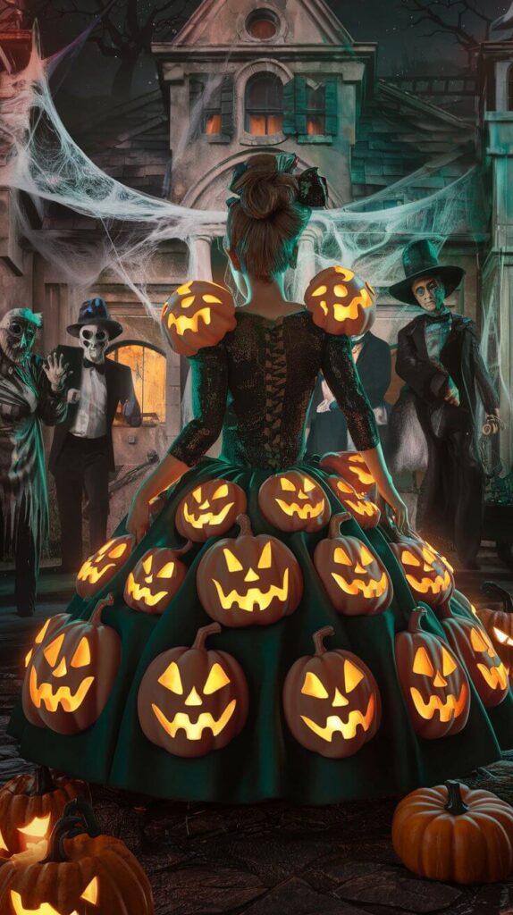 Glow-in-the-Dark Pumpkin Dress