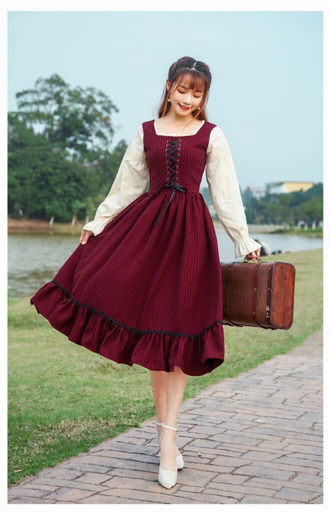 Vintage Long-Sleeve Dresses