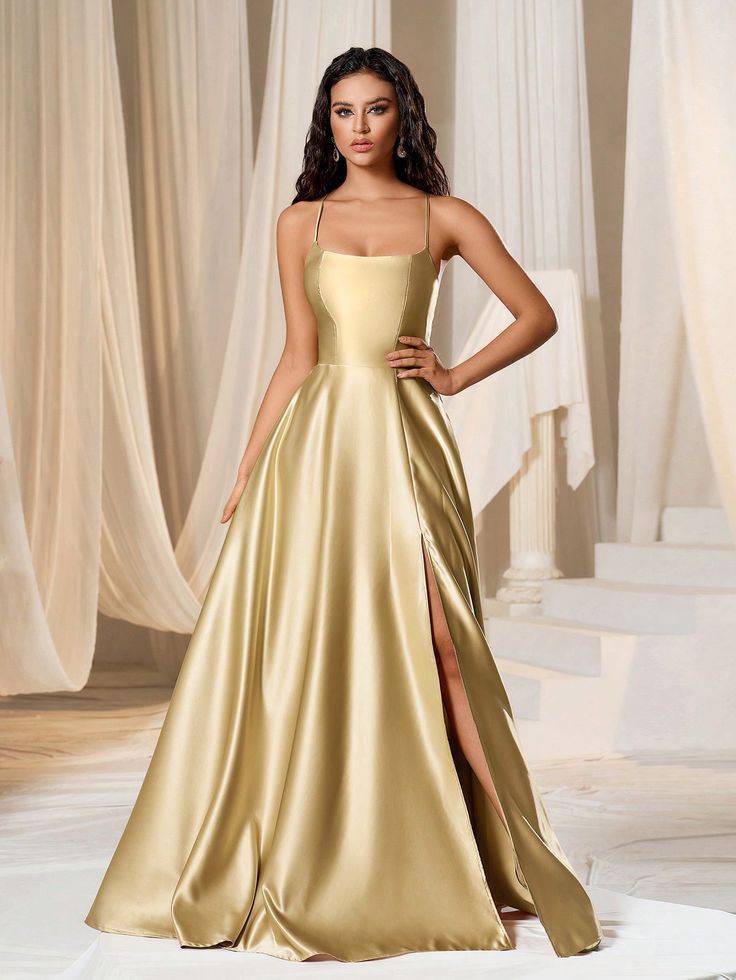 Trendy Satin Slip Bridesmaid Dresses