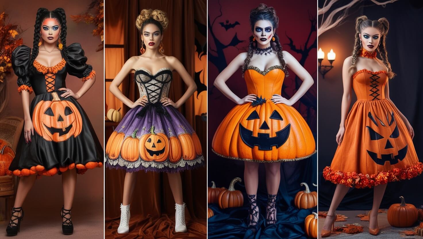 Pumpkin-Themed Halloween Dresses 10 Fun Costume Ideas