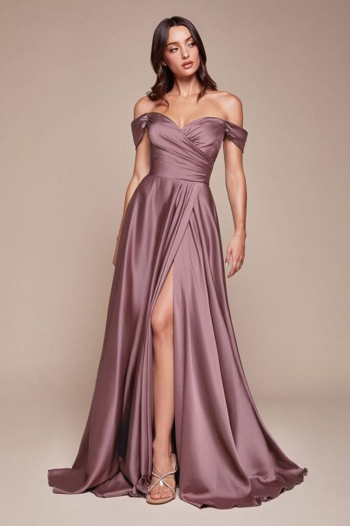  Elegant Satin Ball Gown Bridesmaid Dresses