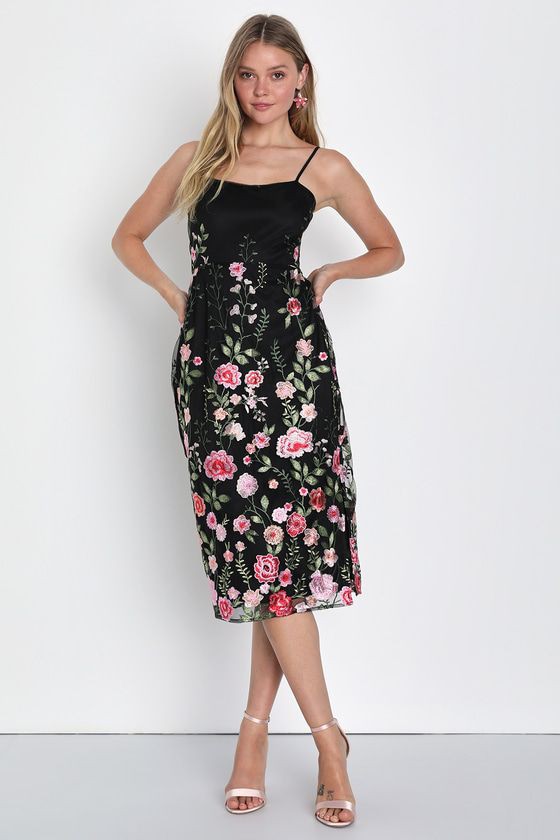 Floral Embroidered Dress