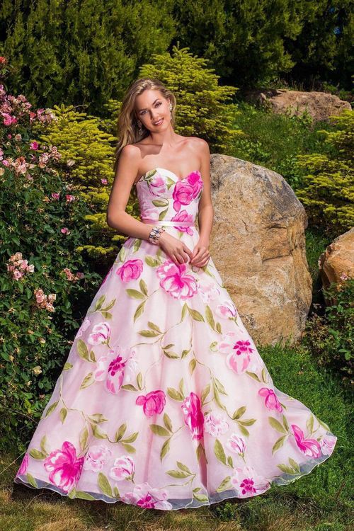 Teen Wedding Floral Embroidery Dress