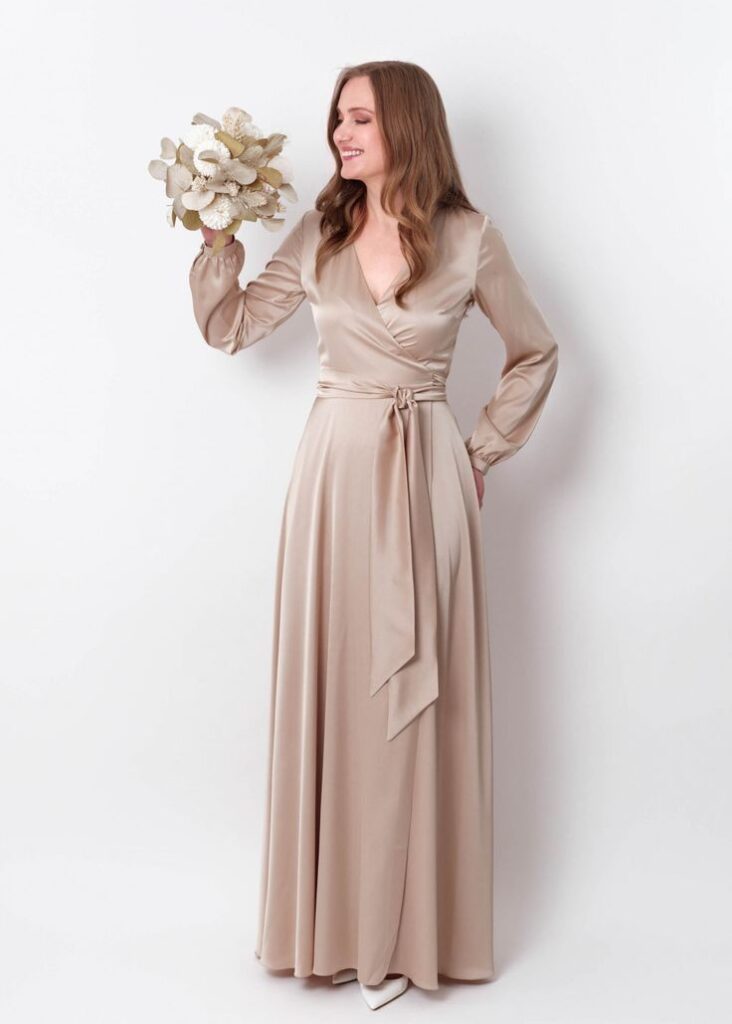 Subtle Glamour: Champagne Dress