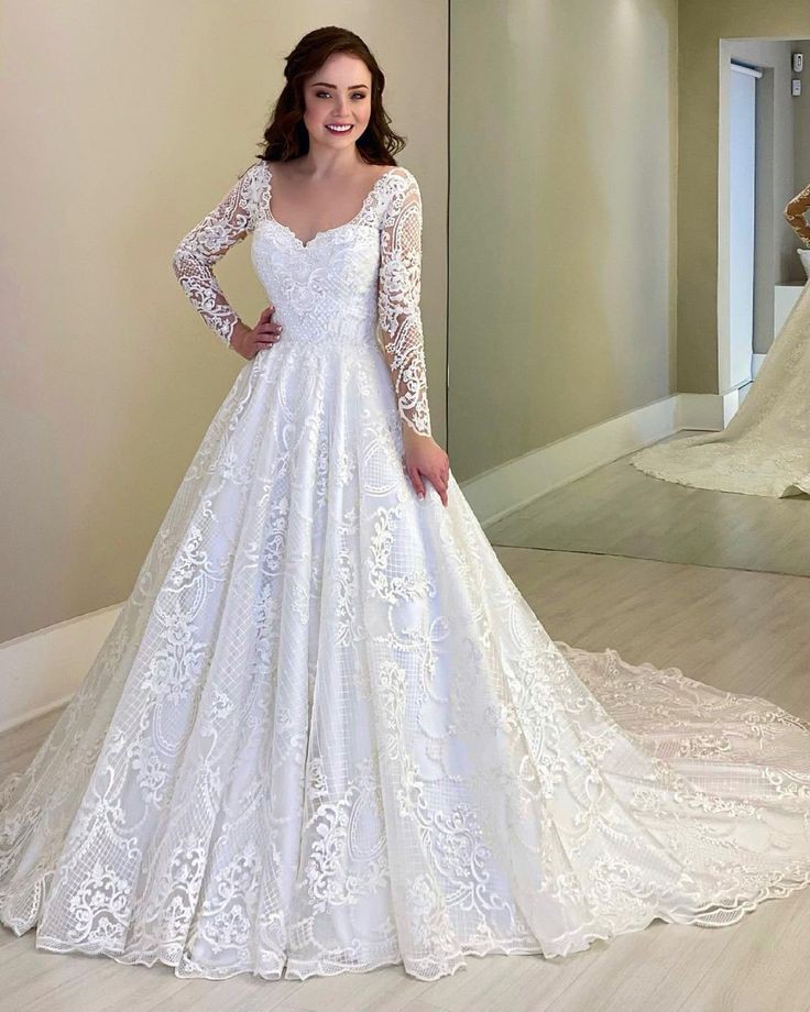 White Wedding A-Line Dress