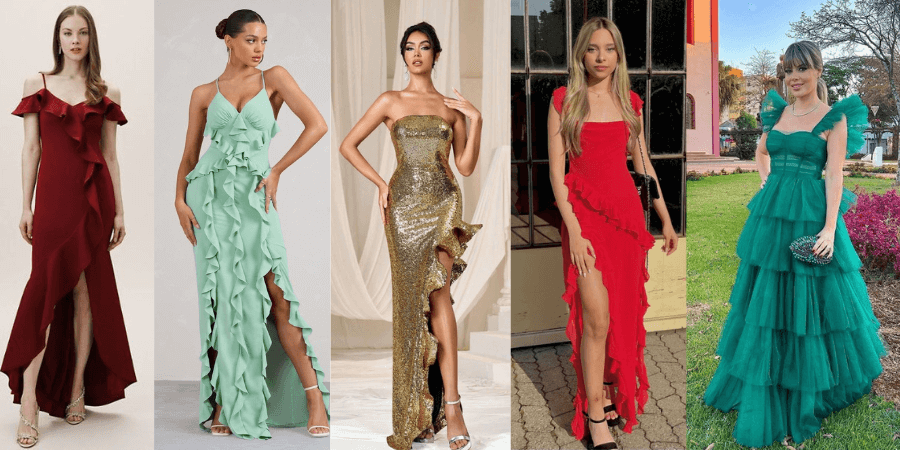 15 Ruffle Dresses to Turn Heads at Any Wedding!