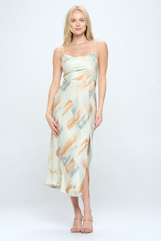 Printed Slip Dress