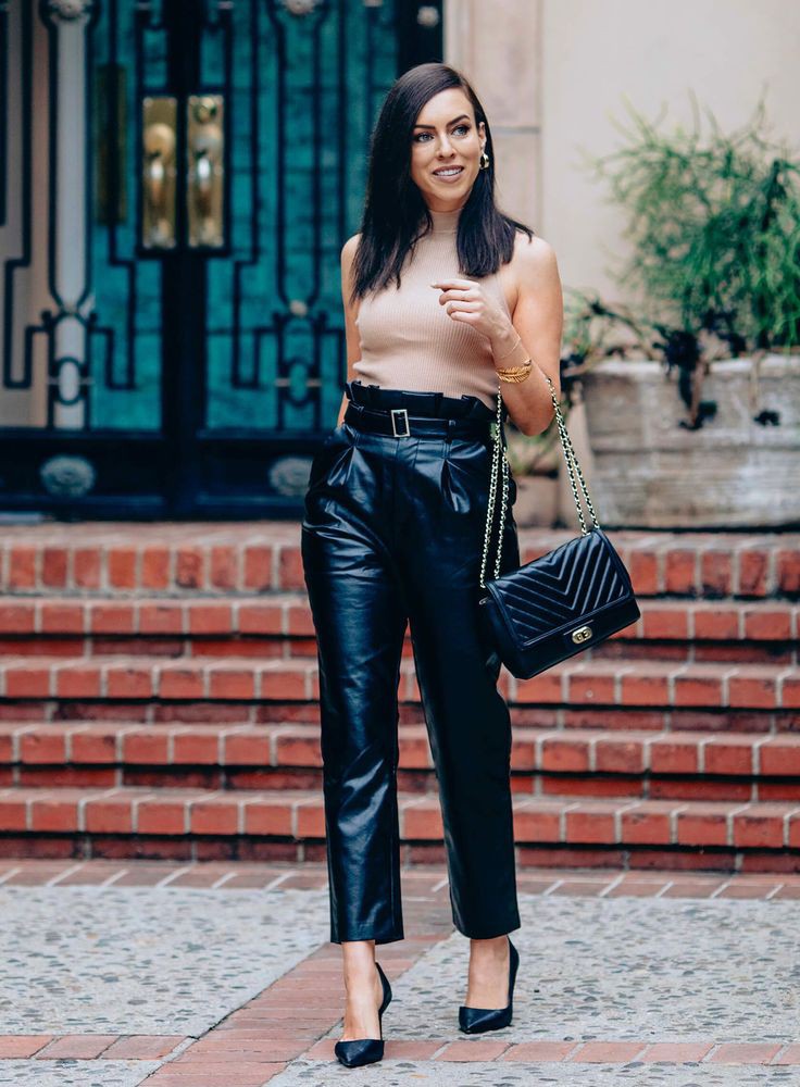 Start Simple: Choose Black Leather Pants