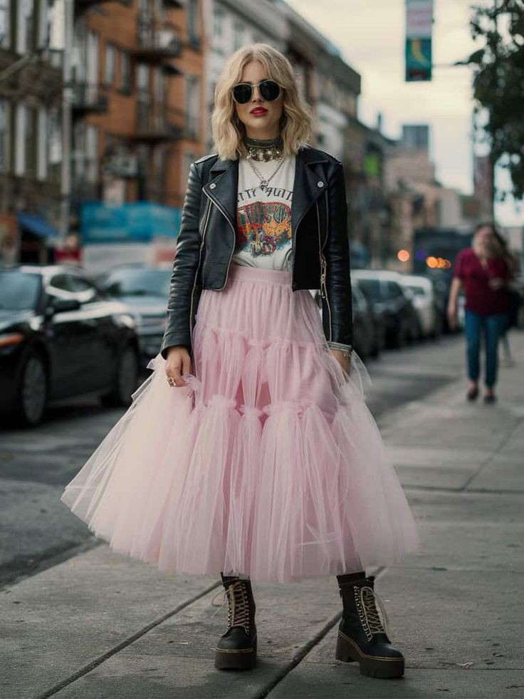 Tulle Skirts with Chunky Shoes