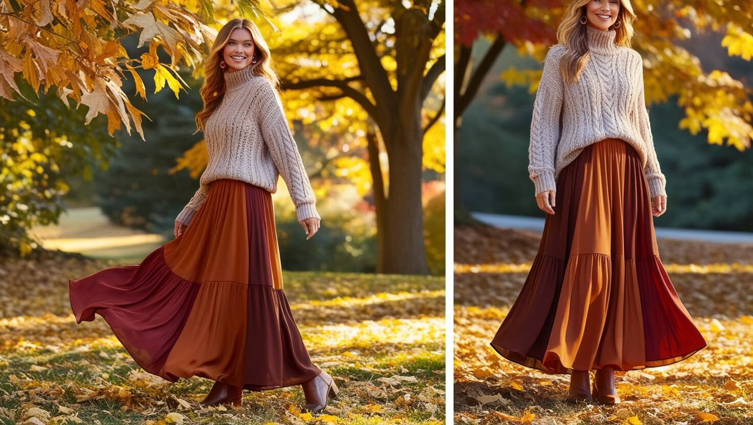 Styling a Maxi Skirt for Fall Chic and Cozy Ideas