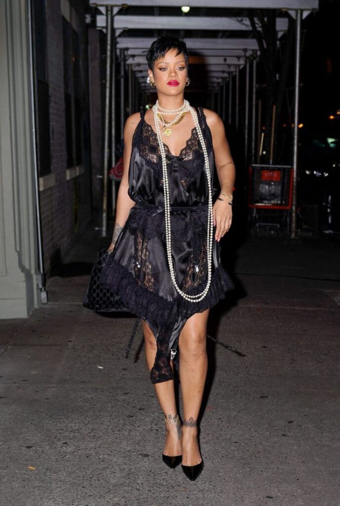 4. Black Lace Dior Dress (Paris 2022)
