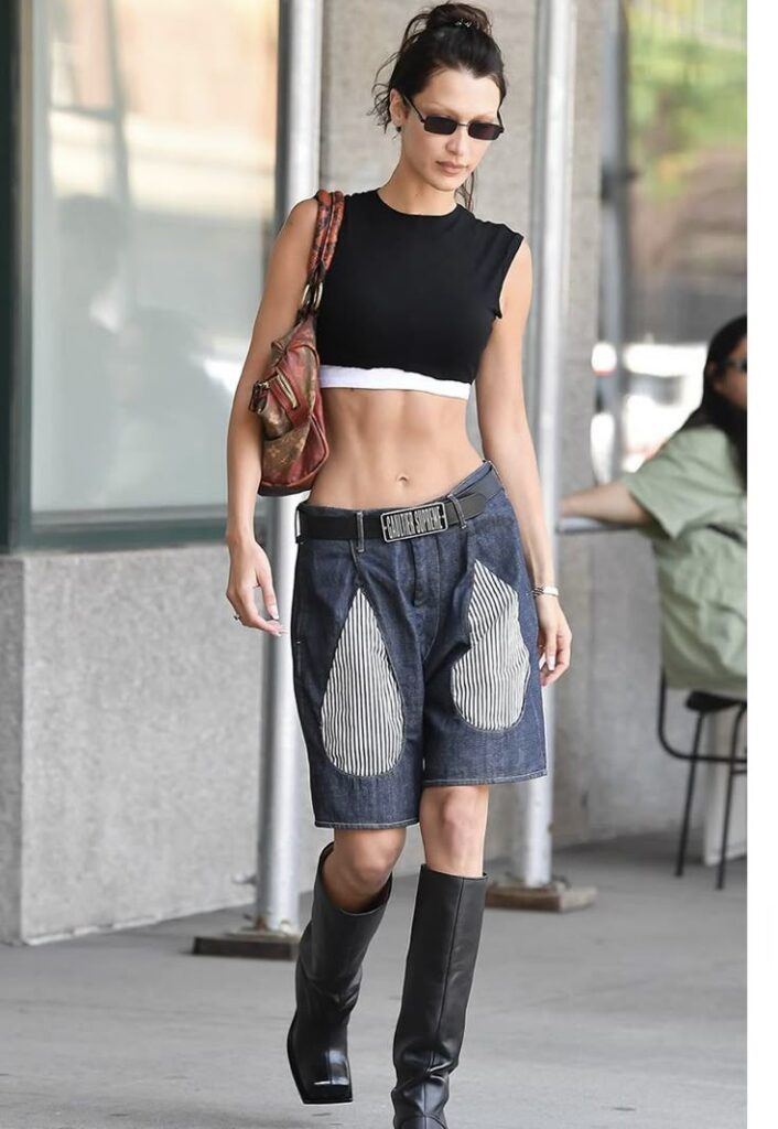 5. Vintage Denim & Statement Belts