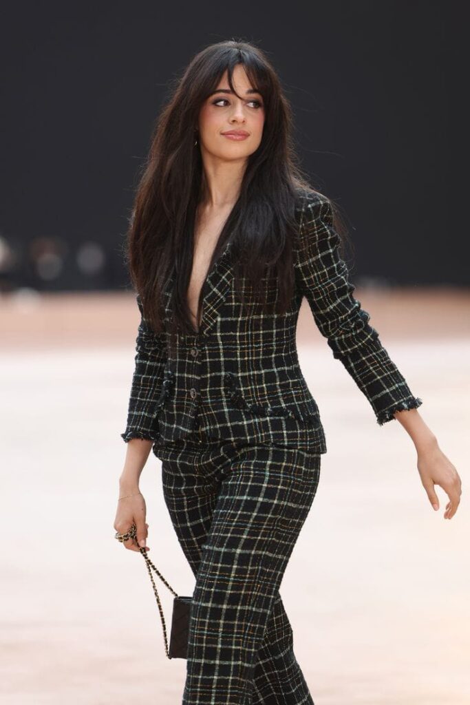Bold Tweed and Fringe Details